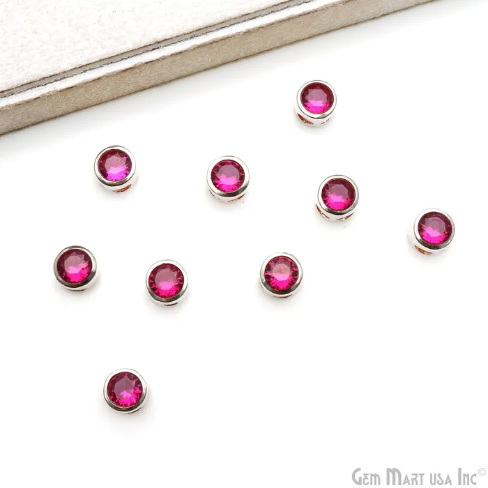Bracelets GemMartUSA Cubic Zirconia Crystal Round 8mm Jewelry Pendant Charm Gemstone Bracelet Charm Bracelets GemMartUSA Cubic Zirconia Crystal Round 8mm Jewelry Pendant Charm Gemstone Bracelet Charm