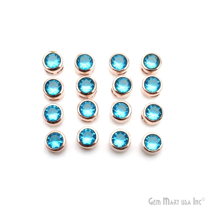 Bracelets GemMartUSA Cubic Zirconia Crystal Round 8mm Jewelry Pendant Charm Gemstone Bracelet Charm Bracelets GemMartUSA Cubic Zirconia Crystal Round 8mm Jewelry Pendant Charm Gemstone Bracelet Charm