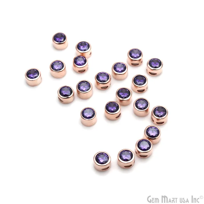 Bracelets GemMartUSA Cubic Zirconia Crystal Round 8mm Jewelry Pendant Charm Gemstone Bracelet Charm Bracelets GemMartUSA Cubic Zirconia Crystal Round 8mm Jewelry Pendant Charm Gemstone Bracelet Charm