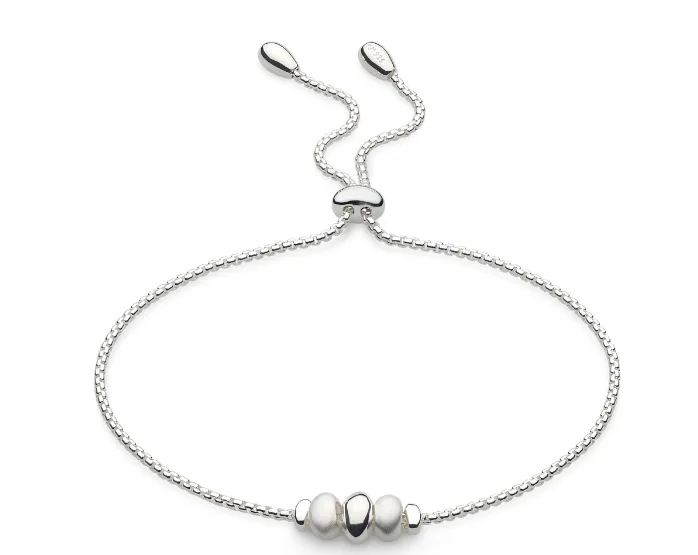 Bracelets Kit Heath Kit Heath Sterling Silver Rhodium Plated Pebble Sand Toggle Bolo Bracelet SI6834 Bracelets Kit Heath Kit Heath Sterling Silver Rhodium Plated Pebble Sand Toggle Bolo Bracelet SI6834