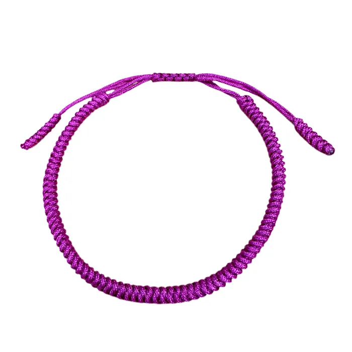 Bracelets Lily Rose Jewelry Lilac Purple Tibetan Buddhist Monk Braided Knot Lucky Bracelet Bracelets Lily Rose Jewelry Lilac Purple Tibetan Buddhist Monk Braided Knot Lucky Bracelet