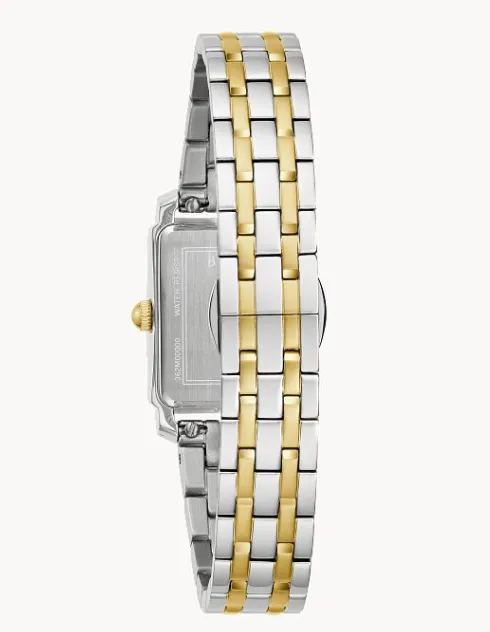 Bulova Rings Bulova Womens White Dial Two Tone Sutton Watch I8618 Bulova Rings Bulova Womens White Dial Two Tone Sutton Watch I8618