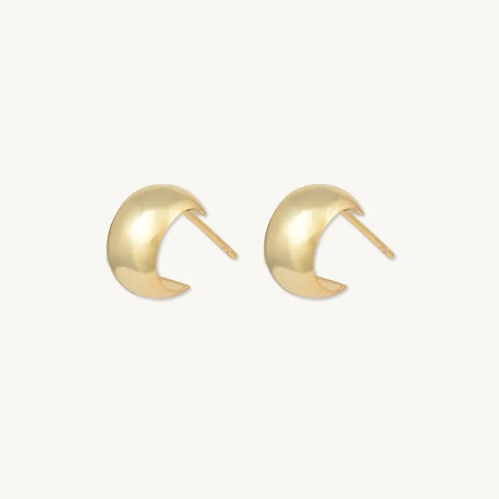 Camile Stone Earrings Classic Thick Huggie Earrings Camile Stone Earrings Classic Thick Huggie Earrings