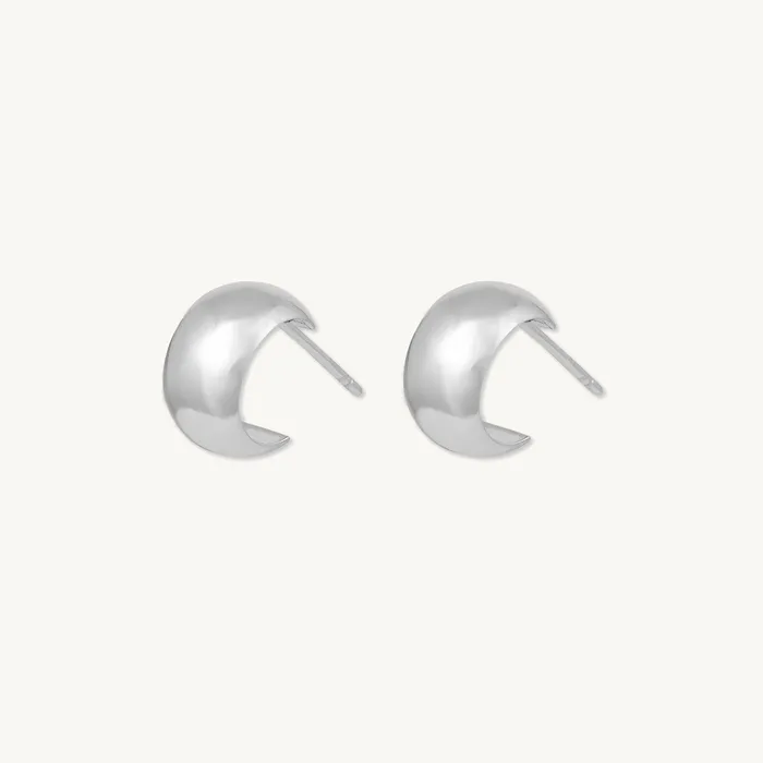 Camile Stone Earrings Classic Thick Huggie Earrings Camile Stone Earrings Classic Thick Huggie Earrings