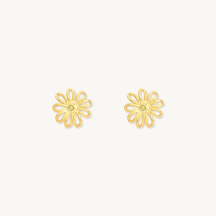 Camile Stone Earrings Daisy Flower Stud Earrings