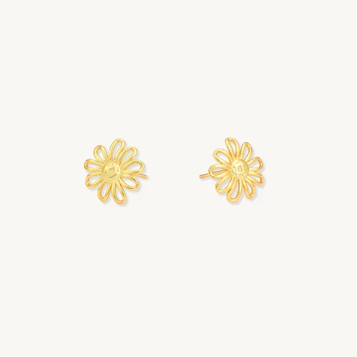 Camile Stone Earrings Daisy Flower Stud Earrings