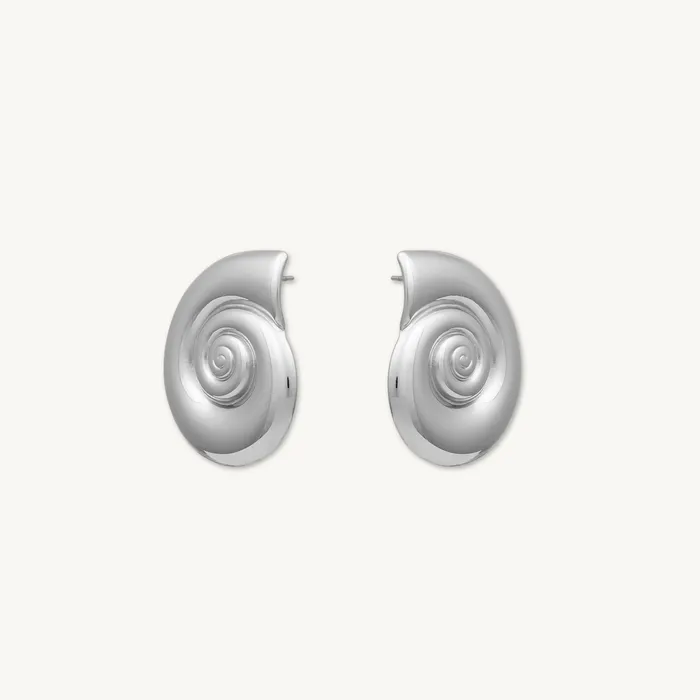Camile Stone Earrings Shell Statement Stud Earrings