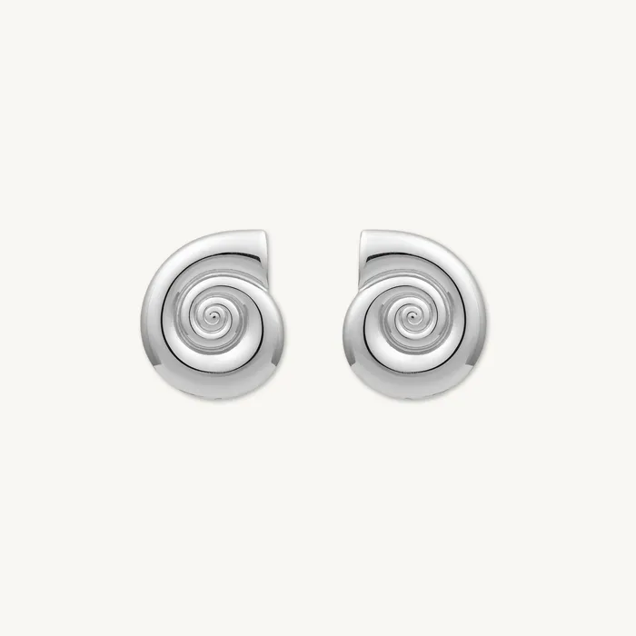 Camile Stone Earrings Shell Statement Stud Earrings