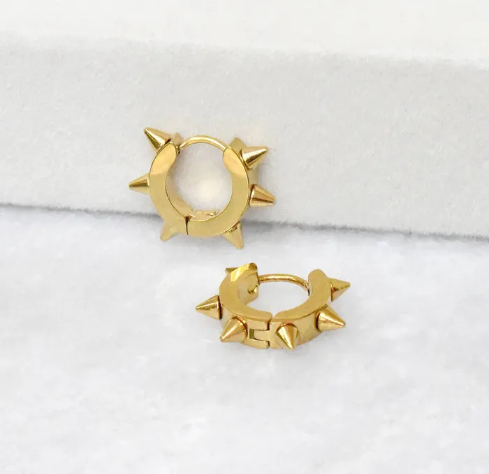 CHANTEL SPIKE GOLD HUGGIE EARRINGS MAI DSIRE Earrings