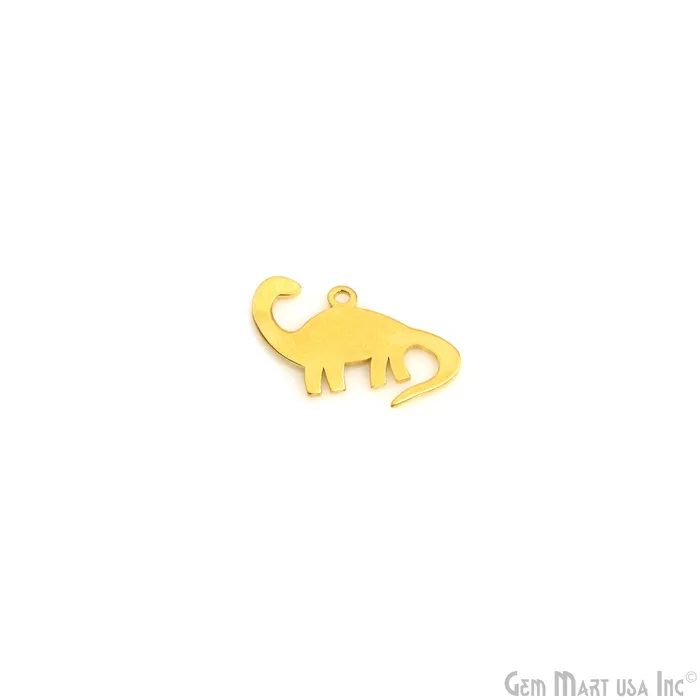 Charm Necklaces GemMartUSA Dinosaur Charm Laser Finding Gold Plated Charm For Bracelets Pendants Charm Necklaces GemMartUSA Dinosaur Charm Laser Finding Gold Plated Charm For Bracelets Pendants