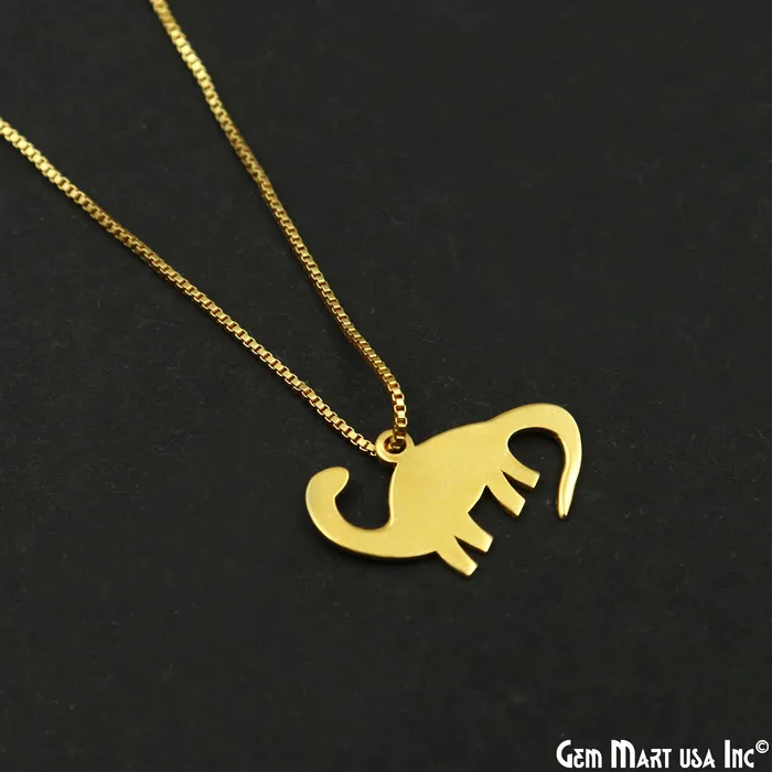 Charm Necklaces GemMartUSA Dinosaur Charm Laser Finding Gold Plated Charm For Bracelets Pendants Charm Necklaces GemMartUSA Dinosaur Charm Laser Finding Gold Plated Charm For Bracelets Pendants