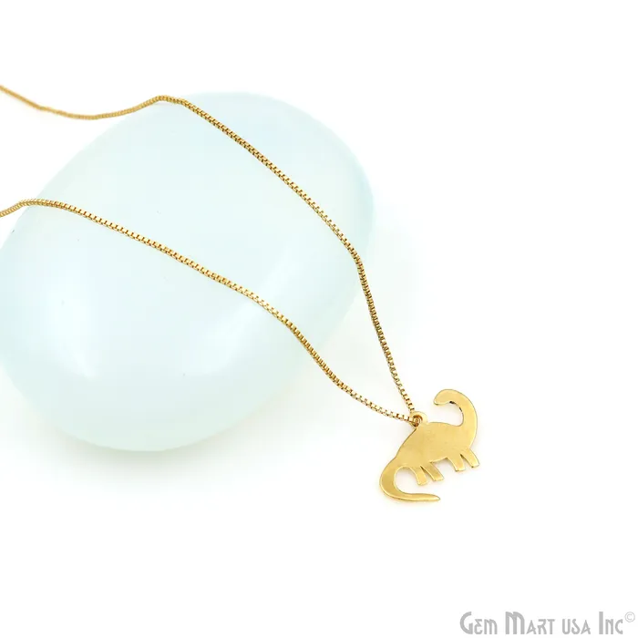 Charm Necklaces GemMartUSA Dinosaur Charm Laser Finding Gold Plated Charm For Bracelets Pendants Charm Necklaces GemMartUSA Dinosaur Charm Laser Finding Gold Plated Charm For Bracelets Pendants
