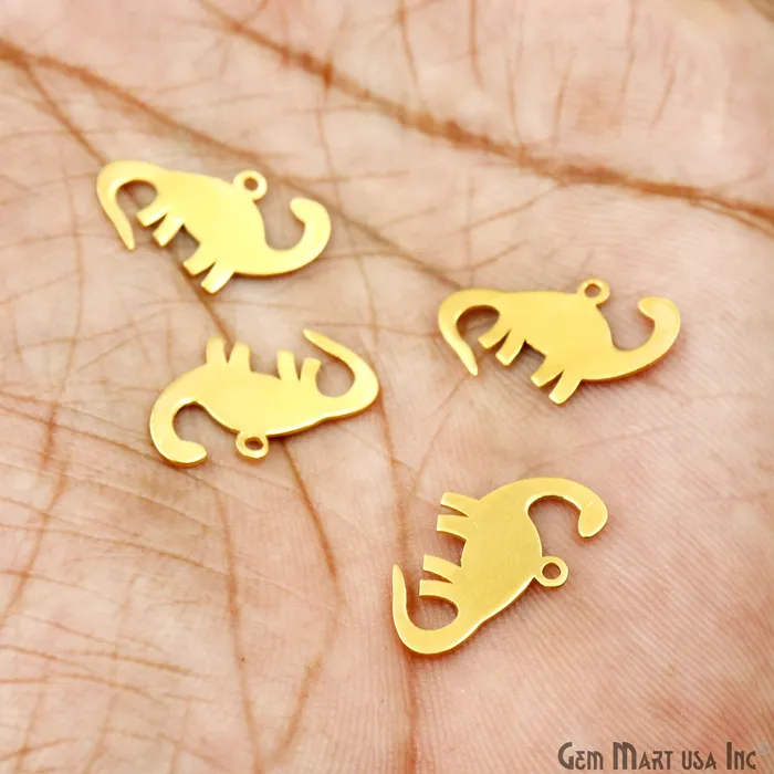 Charm Necklaces GemMartUSA Dinosaur Charm Laser Finding Gold Plated Charm For Bracelets Pendants Charm Necklaces GemMartUSA Dinosaur Charm Laser Finding Gold Plated Charm For Bracelets Pendants