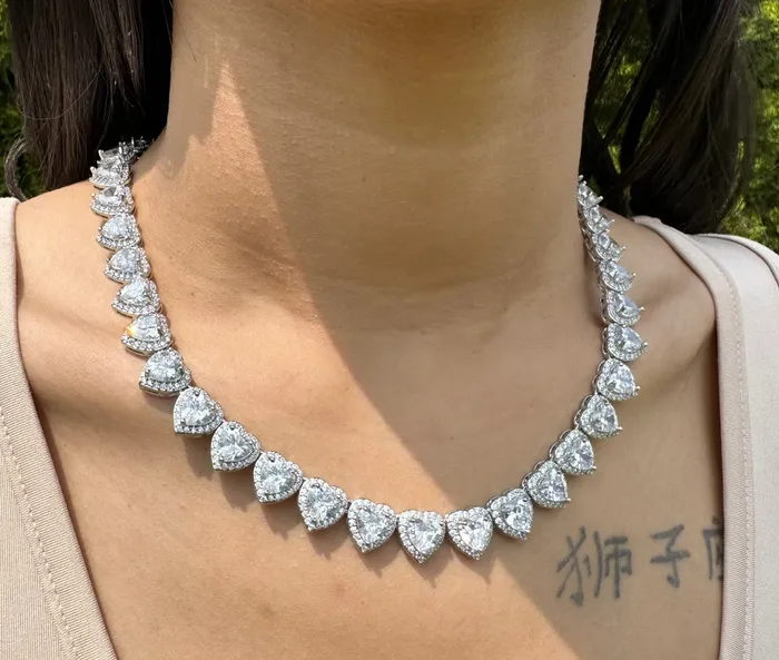CharmBox Necklaces Royal Heart Tennis