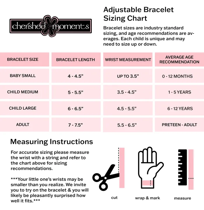 Cherished Moments Bracelets Sterling Silver Beaded Puff Heart Bracelet for Babies Girls and Women