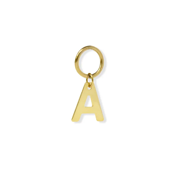 CLASSIC GOLD ALPHABET LETTER CHARM Mai Dsire Charm Necklaces
