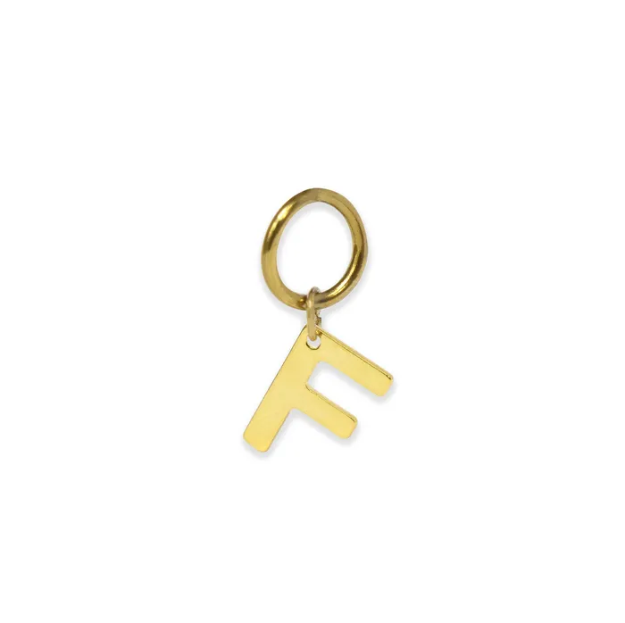 CLASSIC GOLD ALPHABET LETTER CHARM Mai Dsire Charm Necklaces