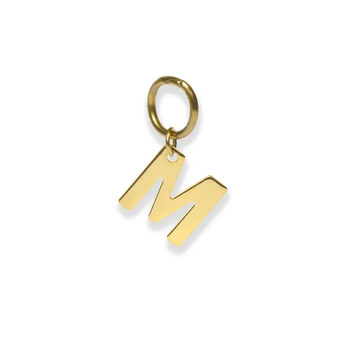 CLASSIC GOLD ALPHABET LETTER CHARM Mai Dsire Charm Necklaces