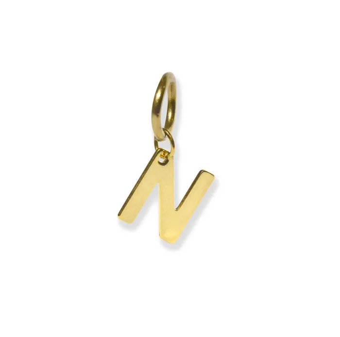 CLASSIC GOLD ALPHABET LETTER CHARM Mai Dsire Charm Necklaces