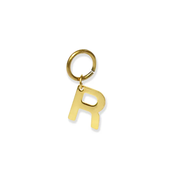 CLASSIC GOLD ALPHABET LETTER CHARM Mai Dsire Charm Necklaces