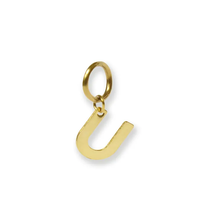 CLASSIC GOLD ALPHABET LETTER CHARM Mai Dsire Charm Necklaces