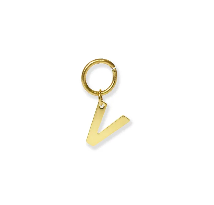 CLASSIC GOLD ALPHABET LETTER CHARM Mai Dsire Charm Necklaces