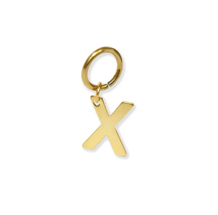 CLASSIC GOLD ALPHABET LETTER CHARM Mai Dsire Charm Necklaces