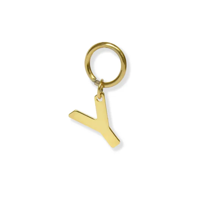CLASSIC GOLD ALPHABET LETTER CHARM Mai Dsire Charm Necklaces
