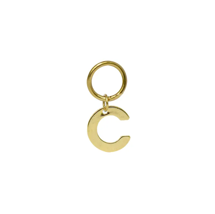 CLASSIC GOLD ALPHABET LETTER CHARM Mai Dsire Charm Necklaces