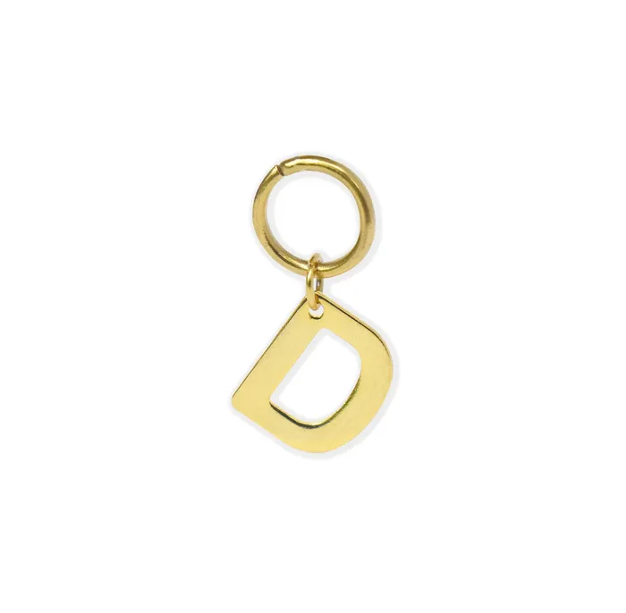 CLASSIC GOLD ALPHABET LETTER CHARM Mai Dsire Charm Necklaces