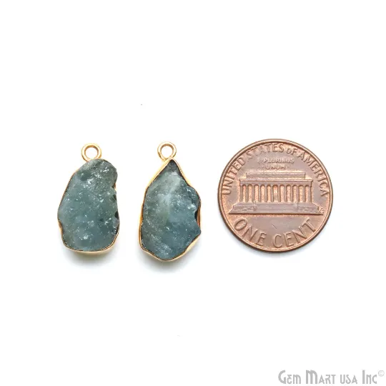 DIY Aquamarine Organic 24x10mm Gold Electroplated Finding Earing Connector GemmartUSA PreStyled Sets DIY Aquamarine Organic 24x10mm Gold Electroplated Finding Earing Connector GemmartUSA PreStyled Sets