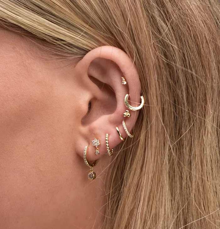 Double Sapphire Cuff Earrings Camile Stone Earrings Double Sapphire Cuff Earrings Camile Stone Earrings