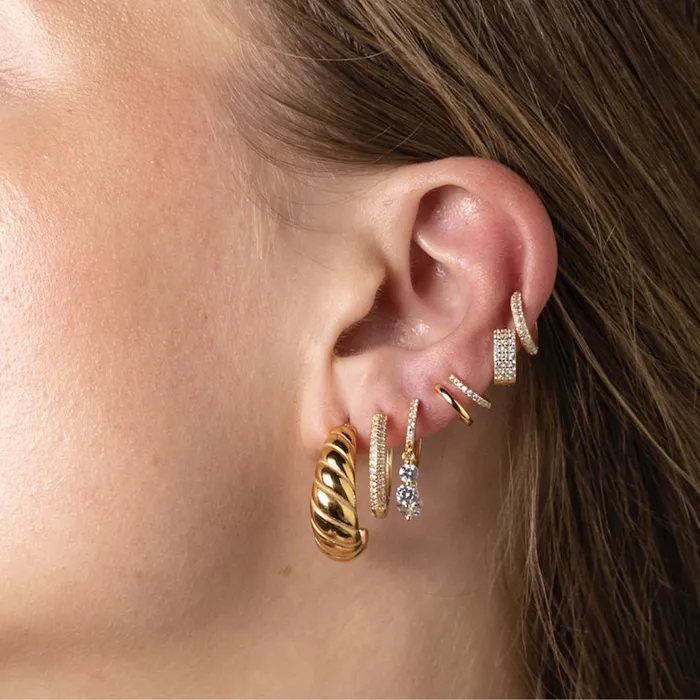 Double Sapphire Cuff Earrings Camile Stone Earrings Double Sapphire Cuff Earrings Camile Stone Earrings