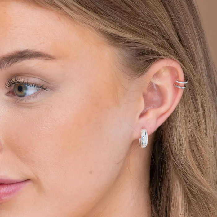Double Sapphire Cuff Earrings Camile Stone Earrings Double Sapphire Cuff Earrings Camile Stone Earrings