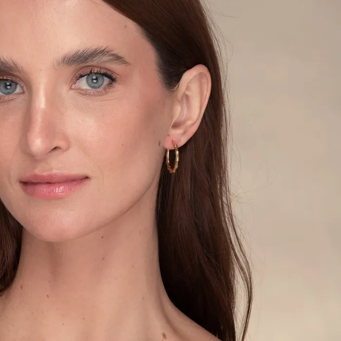 Earrings Camile Stone Delphine Statement Hoop Earrings