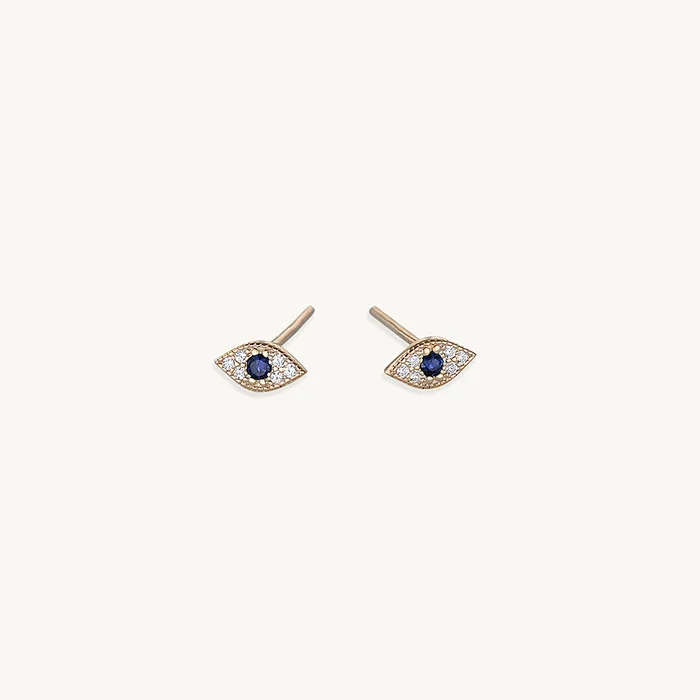 Earrings Camile Stone Evil Eye Pave Stud Earrings Earrings Camile Stone Evil Eye Pave Stud Earrings