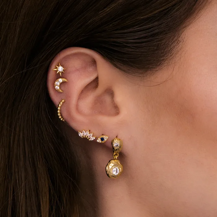 Earrings Camile Stone Evil Eye Pave Stud Earrings Earrings Camile Stone Evil Eye Pave Stud Earrings