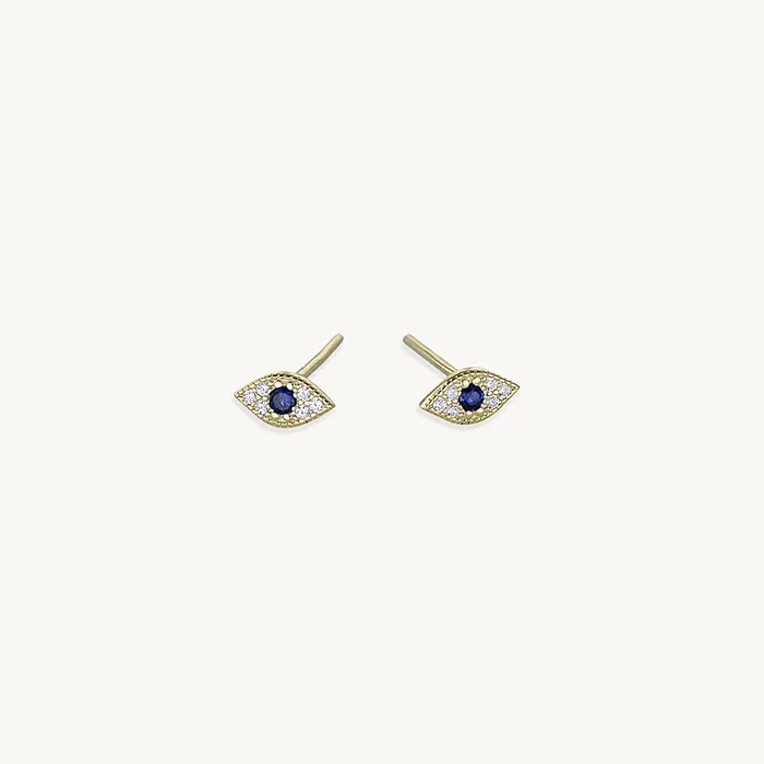 Earrings Camile Stone Evil Eye Pave Stud Earrings Earrings Camile Stone Evil Eye Pave Stud Earrings