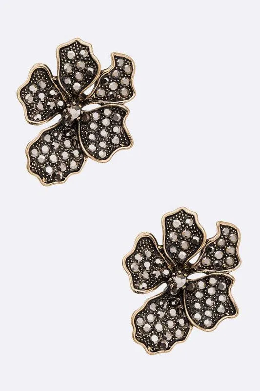 Earrings Crystal Flower Fashion Earrings LA Jewelry Plaza Earrings Crystal Flower Fashion Earrings LA Jewelry Plaza
