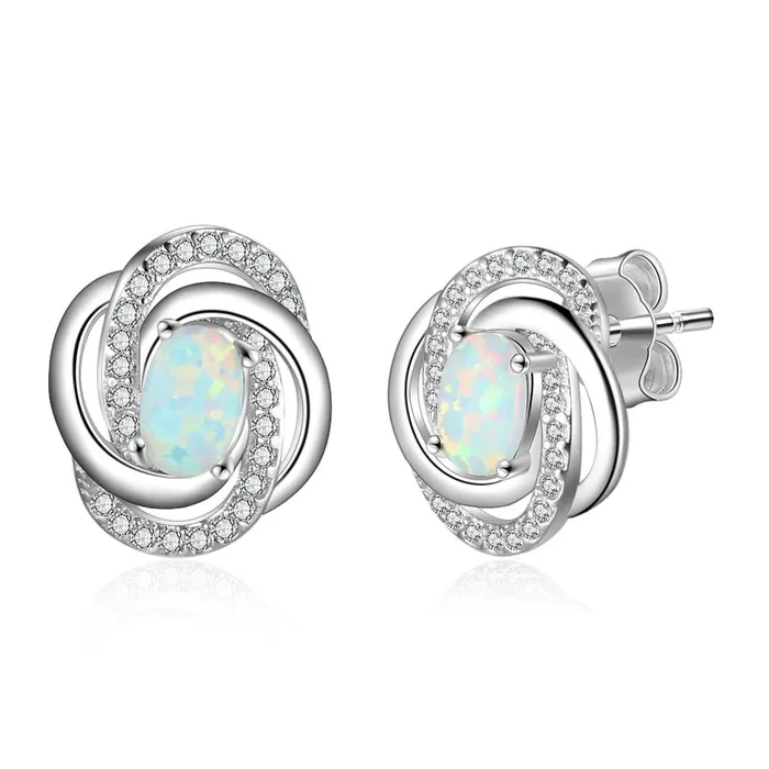 Earrings customjewelryan Spiral Pattern Shape Milky Opal Stone 925 Sterling Silver Stud Earring Fashion Women Earrings Gift For Her Earrings customjewelryan Spiral Pattern Shape Milky Opal Stone 925 Sterling Silver Stud Earring Fashion Women Earrings Gift For Her