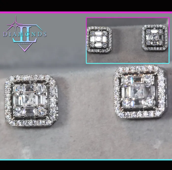 Earrings Lab Diamonds London Iced out ear studs diamond ear studs hip hop ear studs mens ear studs womens ear studs
