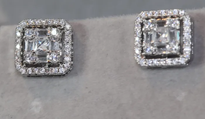 Earrings Lab Diamonds London Iced out ear studs diamond ear studs hip hop ear studs mens ear studs womens ear studs