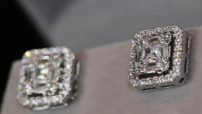 Earrings Lab Diamonds London Iced out ear studs diamond ear studs hip hop ear studs mens ear studs womens ear studs