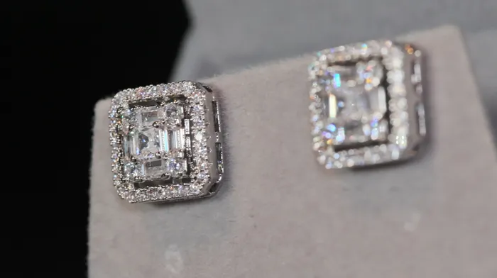 Earrings Lab Diamonds London Iced out ear studs diamond ear studs hip hop ear studs mens ear studs womens ear studs
