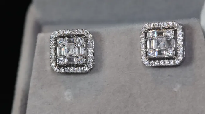 Earrings Lab Diamonds London Iced out ear studs diamond ear studs hip hop ear studs mens ear studs womens ear studs
