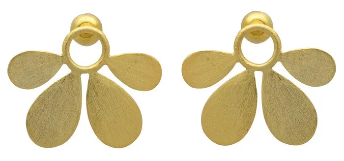 Earrings YoTreasure Gold Plated Over Brass Earrings Jewelry