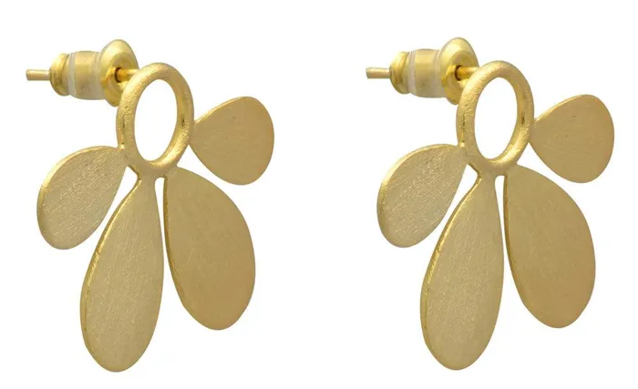 Earrings YoTreasure Gold Plated Over Brass Earrings Jewelry