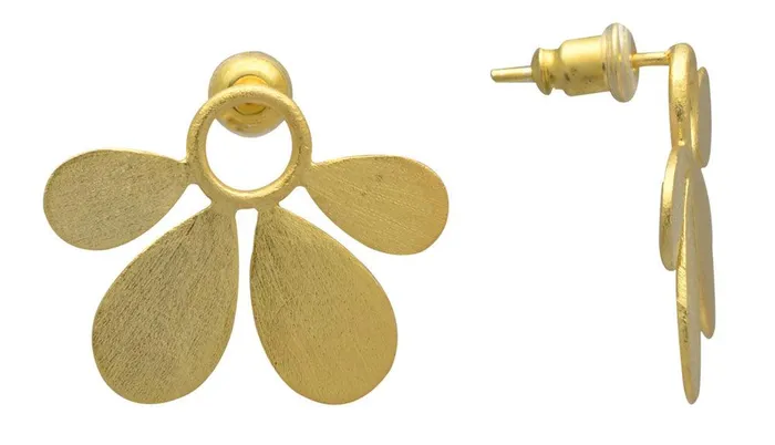 Earrings YoTreasure Gold Plated Over Brass Earrings Jewelry