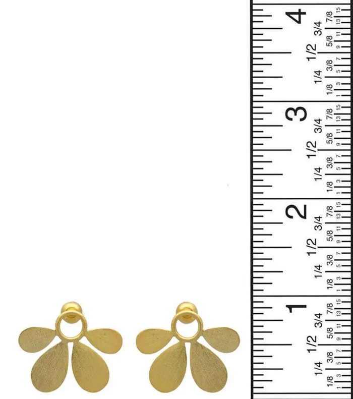 Earrings YoTreasure Gold Plated Over Brass Earrings Jewelry