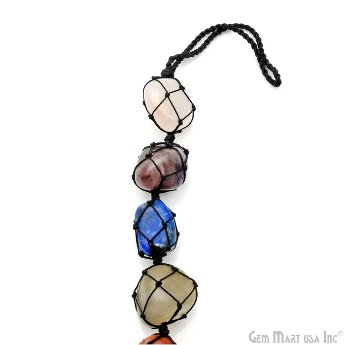GemMartUSA Necklaces 7 Chakra Of Life Healing Tumble Gemstones On A String 27x21mm Free Form Gemstones Round Tree Of Life Pendant 11 Inch GemMartUSA Necklaces 7 Chakra Of Life Healing Tumble Gemstones On A String 27x21mm Free Form Gemstones Round Tree Of Life Pendant 11 Inch
